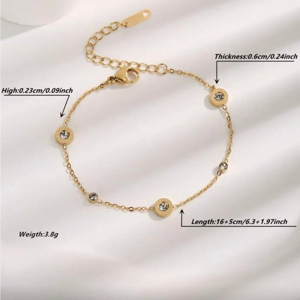 Elegant Gold and Silver Bracelet - Picture 2 of 2